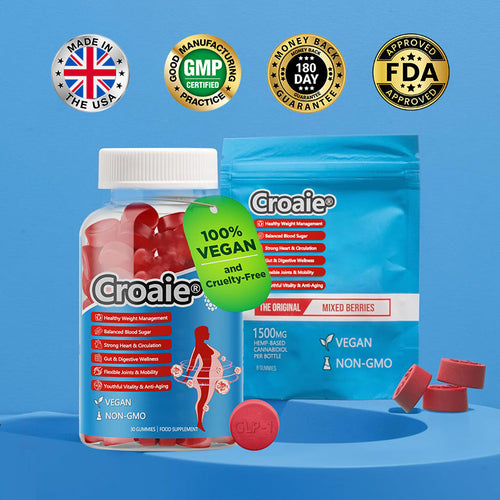 Official Store 🇬🇧 | Croaie® GLP-1 Fat Burning Gummies (Just one daily, see results in 7 days) for losing body fat, cardiovascular health, diabetes, sleep apnea, gut health, joint problems, and more.