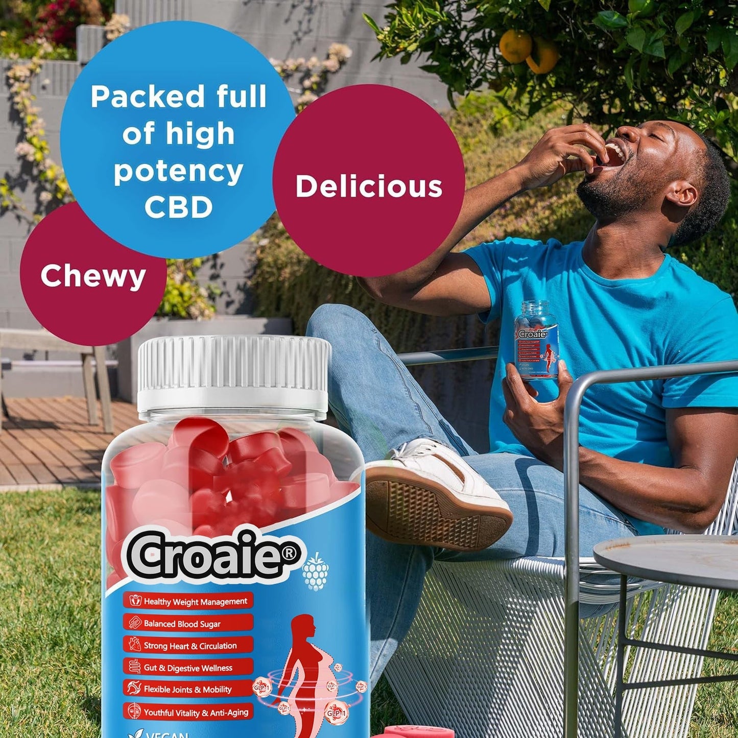 Official Store 🇬🇧 | Croaie® GLP-1 Fat Burning Gummies (Just one daily, see results in 7 days) for losing body fat, cardiovascular health, diabetes, sleep apnea, gut health, joint problems, and more.